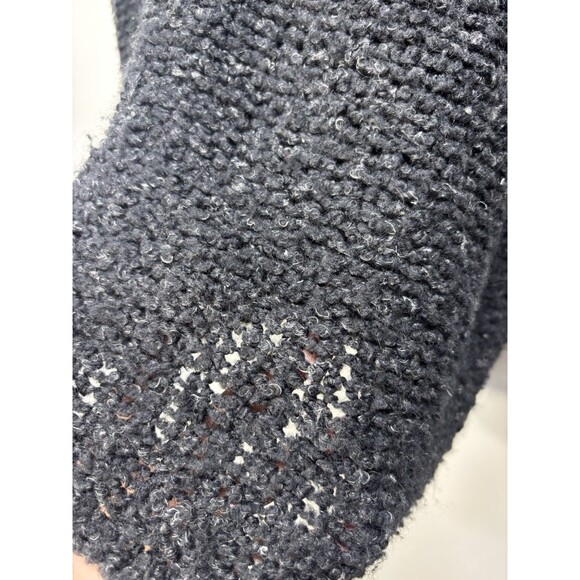 Free People Engineer Black White Striped Cowl Neck Wool Sweater Oversized S - Picture 6 of 14